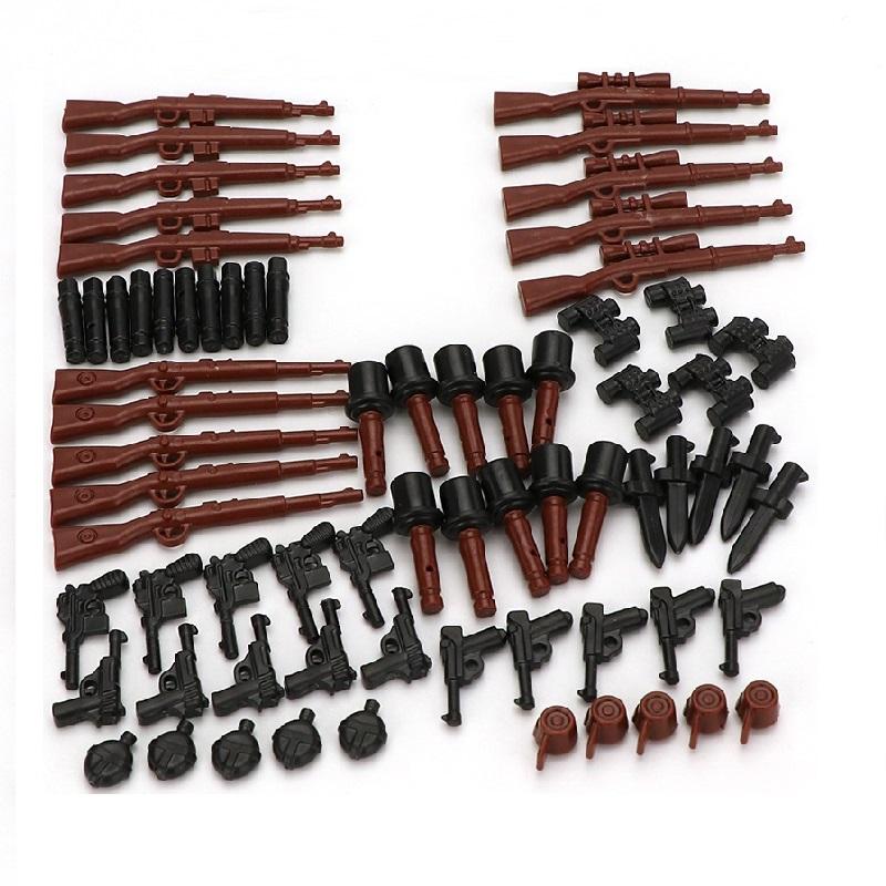 Военные солдаты, оружие, пистолет, фигурки, детали, блоки, сборка, модель, строительные наборы, образовательные игрушки