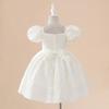 Girls Princess Dress Toddler Kids Puff Sleeve Gown Flower Girl Wedding Party Performance