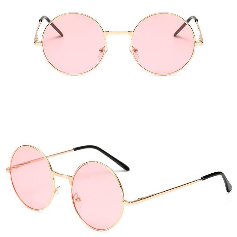 1 шт., винтажные карамельные простые детские круглые солнцезащитные очки с защитой от ультрафиолета для девочек, ретро милые солнцезащитные очки