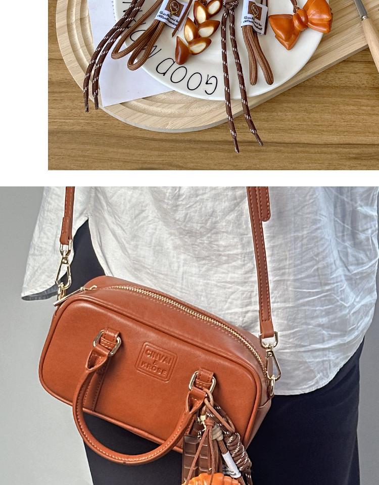 INS-Style Miu Series Alkaline Water Bread Bag - Cute Chocolate Pendant Jewelry Keychain