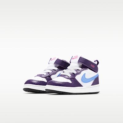 Nike Court Borough Mid 2 Белый Баклажан Королевский Пульс (ТД)
