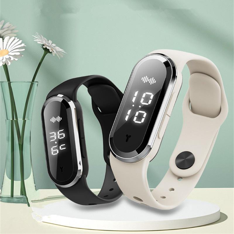 Ultrasonic Body Shape Wristbands,Anti Mosquito Insect Pest Control Mosquito Repellent Smart Watch with Temperature Monitoring Pedometer Function