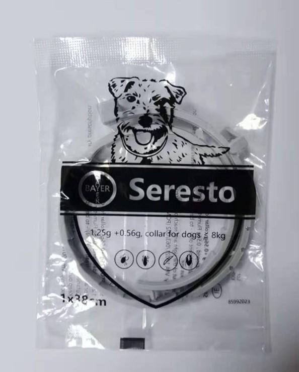 Ошейник Bayer Seresto от блох и клещей для крупных собак, маленьких собак весом более 18 фунтов, защита на 8 месяцев