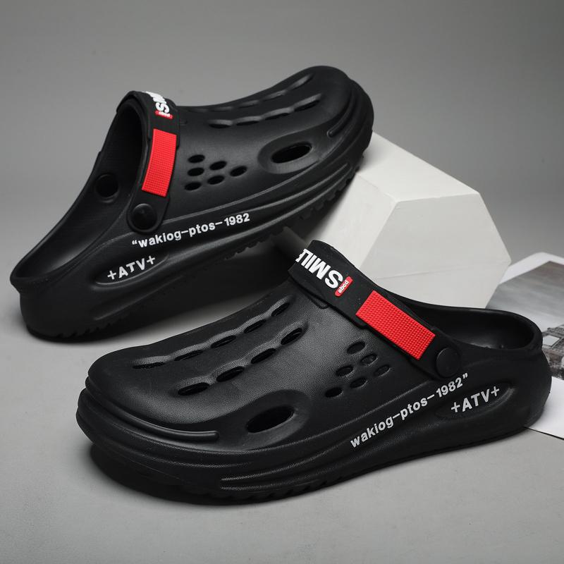 Beach Shoes Slippers Men Clogs Soft Sole Breathable Beach Slippers Men Home Slippers Outdoor Antiskid Slippers