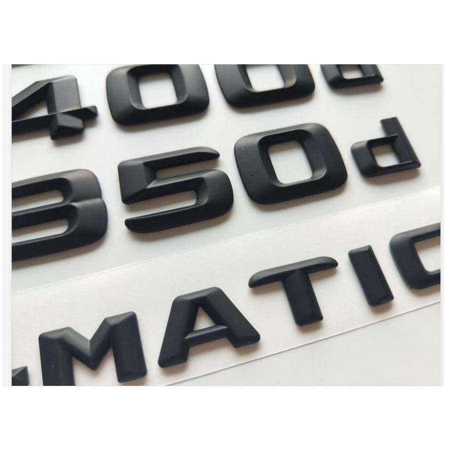 Matt Black Emblems for Mercedes Benz W212 W213 W211 E180d E200d E220d E250d E300d E320d E350d E400d E430d E450d E500d 4MATIC CDI AW1 b20