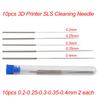Cleaning Needle 0.2/0.25/0.3/0.35/0.4mm Flexible For 3d Printing