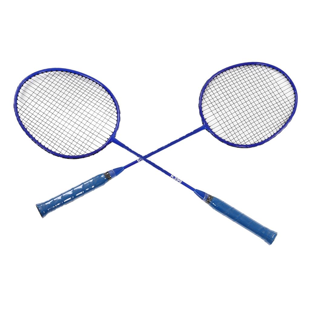 Badminton Racket Lightweight Comfortable Iron Alloy Amateur Double Badminton Racquet Set for Beginner Training