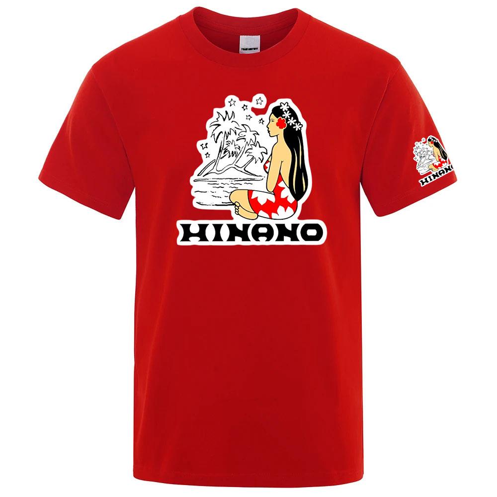 Hinano Tahiti Beer Unisexs Summer Oversize Cotton Premium Fabric Tshirt Casual High Quality Short Sleeves Sports Tshirt