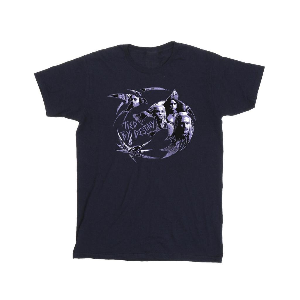 Netflix Mens The Witcher Wolf Logo Infill T-Shirt