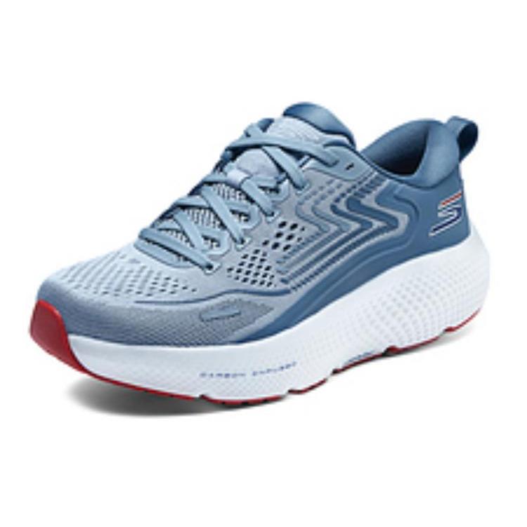 Skechers Амортизирующие, износостойкие низкие мужские кроссовки для бега, светло-голубые 246078-LTBL