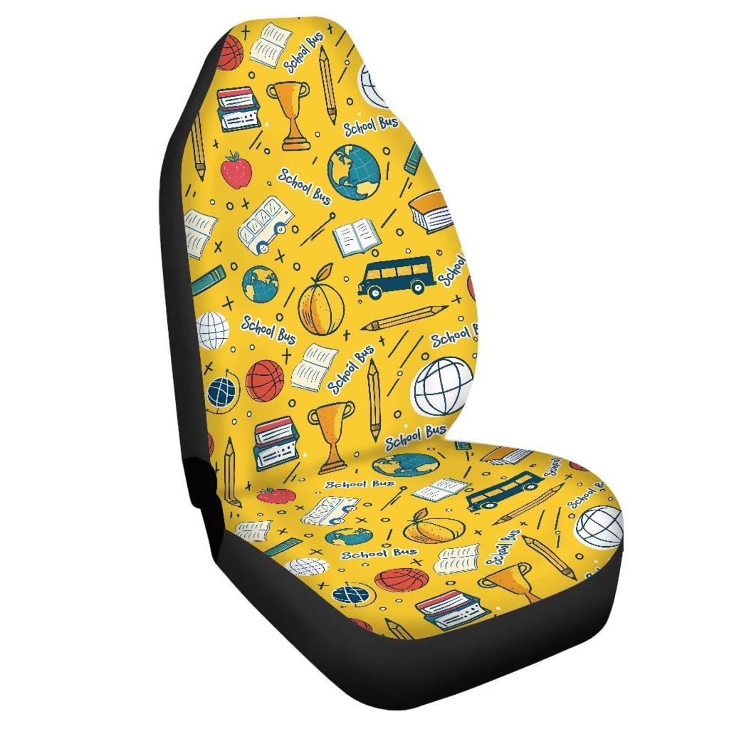 New Product Printed Halloween Pumpkin Car Seat Cover Washable Dustproof Car Seat Cover