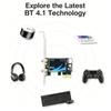 KEBIDUMEI WiFi 5 AC1200 PCI-E Wireless Adapter BT4.1 Dual Band 2.4G/5GHz 802.11AC Network Card Desktop PC For Windows 7/10/11