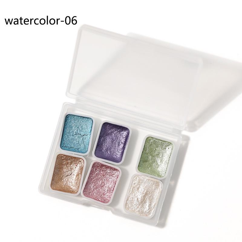 Перламутровые акварельные краски для нейл-арта - Металлический омбре и мраморные эффекты