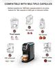 H2B Multiple Capsule Coffee Machine, Hot/Cold Dolce Gusto Milk Nespresso Capsule ESE Pod Ground Coffee Cafeteria 20Bar 5 in 1