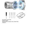Dryer Vent Magnetic Connector Kit Quick Installation Reinforced Thick Connector Airtight Seal High Temp Metal Dryer