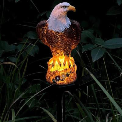 Газонный светильник Eagle из солнечной смолы, уличный светодиодный светильник, декоративный светильник для патио, декоративные светильники для садовой лужайки