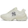 New MLB Curve Runner Anti-Slip Wear-Resistant Low-Top Casual Shoes Unisex Beige 3ARNSPL5N-50BGL