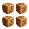 Bold And Funny Work Dice Wooden Office Stress Relief Dice Six Savage Sayings Cheeky Desk Accessory Gag Gifts for Coworkers