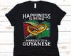 Счастье - это быть замужем за Guyanese Shirt, Подарок для Guyanese, Флаг Гайаны, Обручальное кольцо, Семейная жизнь, Брак, Подарок на годовщину