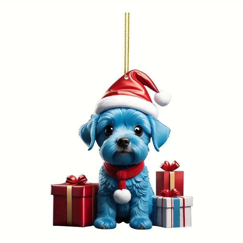 Charming Cartoon Dog Car Pendant Stylish Home Decor Gift For Kids And Families