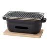 Kamoshika Douguten Ceramic Charcoal Stove, Black, with Rack and Base, Water Stove, Tabletop, Ceramic, Banko Ware, Made In Japan