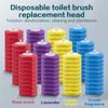 5Pcs Bathroom Disposable Toilet Brush Cleaning No Dead Corner Wash Toilet Brush