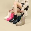 2023 New Rain Shoes Women's Waterproof Mid Sleeve Outwear Fashion Trend Versatile Jelly Rain Boots Women's Shoes