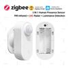 24G Zigbee Human Presence Sensor MmWave Radar Detector With PIR Motion Luminance Sensor Battery Powered,Smart Home Automation