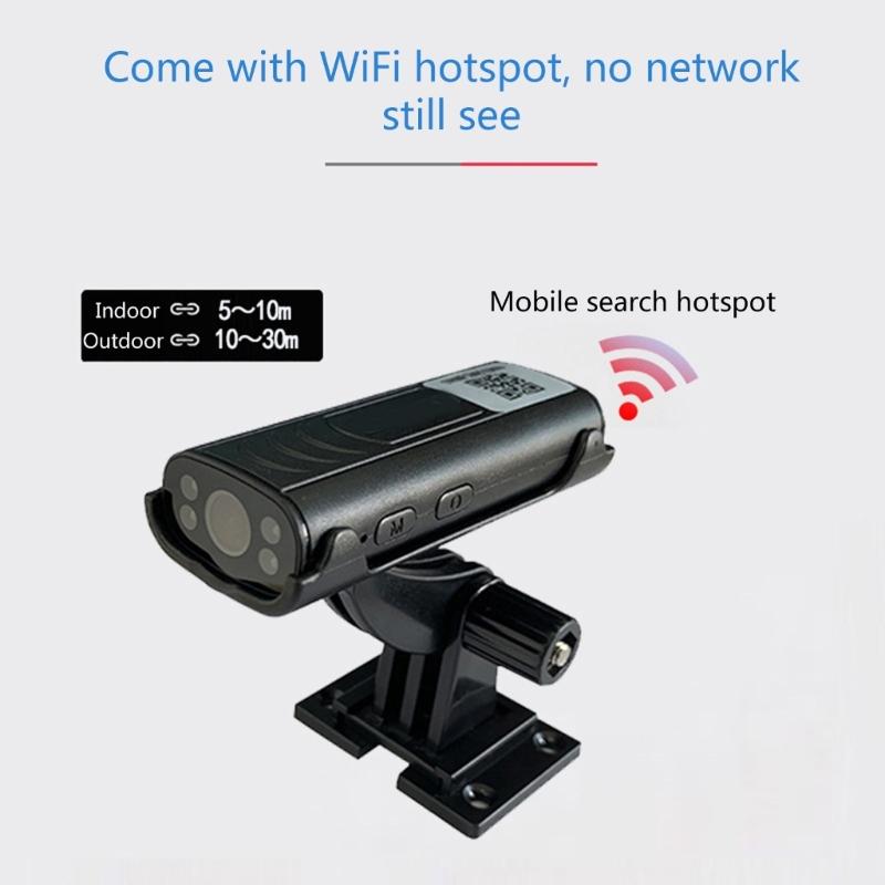 Беспроводная Wi-Fi камера заднего вида со встроенным аккумулятором IP54, водонепроницаемая камера ночного видения с кронштейном, направляющая камера заднего вида