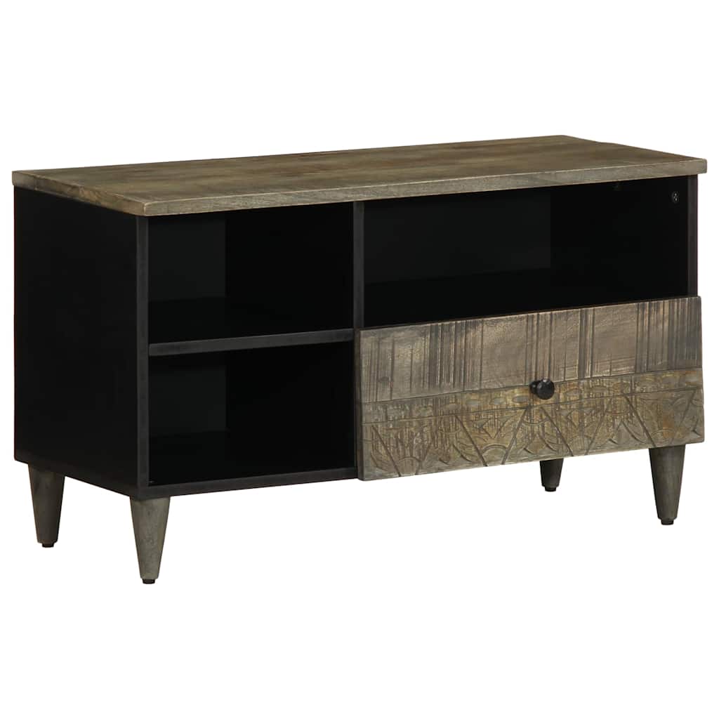 TV Stand 80 x 33 x 46 cm Solid Mango Wood