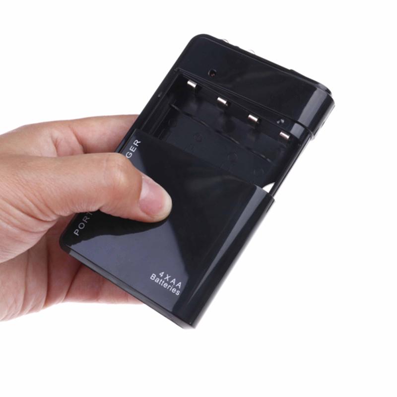 1 шт. USB 4 Aa Аварийное зарядное устройство Портативное универсальное зарядное устройство для телефона