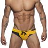 Men Swim Briefs Trunks Color PrintFashion PrintTight Fit Sexy Swimwear Beach Wear Tanning Surfing