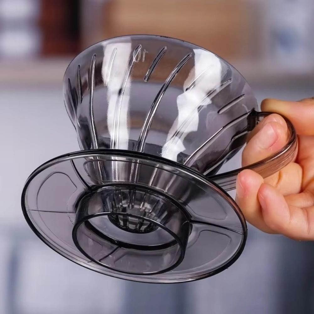 Plastic Coffee Filter Cup V Shaped 60 Spiral Hand Filter New Coffee Hand Dripper Party