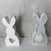 Пасхальный милый кролик силиконовые формы гипсовые благовония автомобильные расширяющиеся гипсовые формы для украшения ароматерапевтические свечи смоляные формы