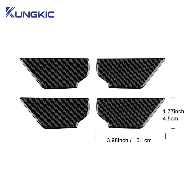 For Mazda 3 -2025/CX-30 -2025 Real Soft Carbon Fiber Sticker LHD RHD Car Inner Door Bowl Panel Interior Trim Accessories