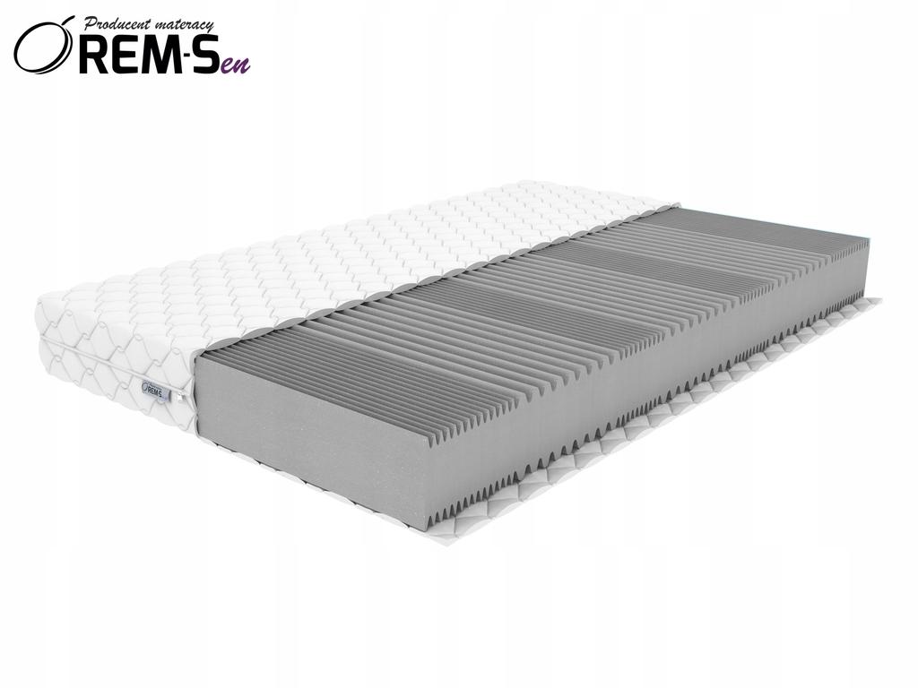 Mattress 90x200 19cm T25kg/m3 7-zone Quilted cover H3 Medium
