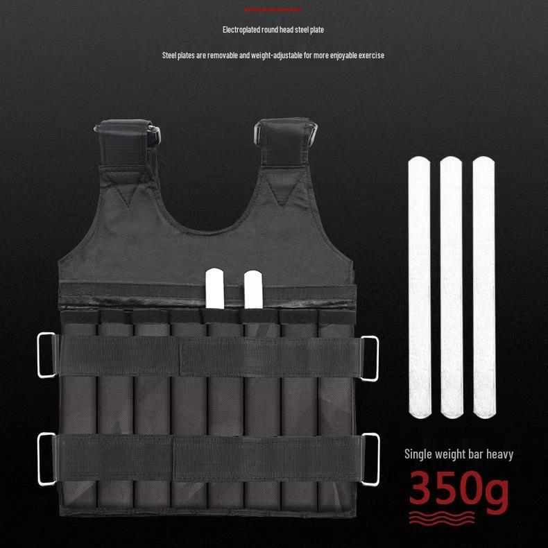 Adjustable Weighted Vest 1-20kg, Invisible Oxford Cloth with Steel Plates for Fitness Training
