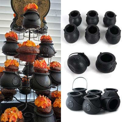 Мини Черные Детские Ведерки для Конфет Trick or Treat Ведерко Ведьмы для Конфет Черная Ведьма Маленький Реквизит Украшение для Хэллоуинской Вечеринки