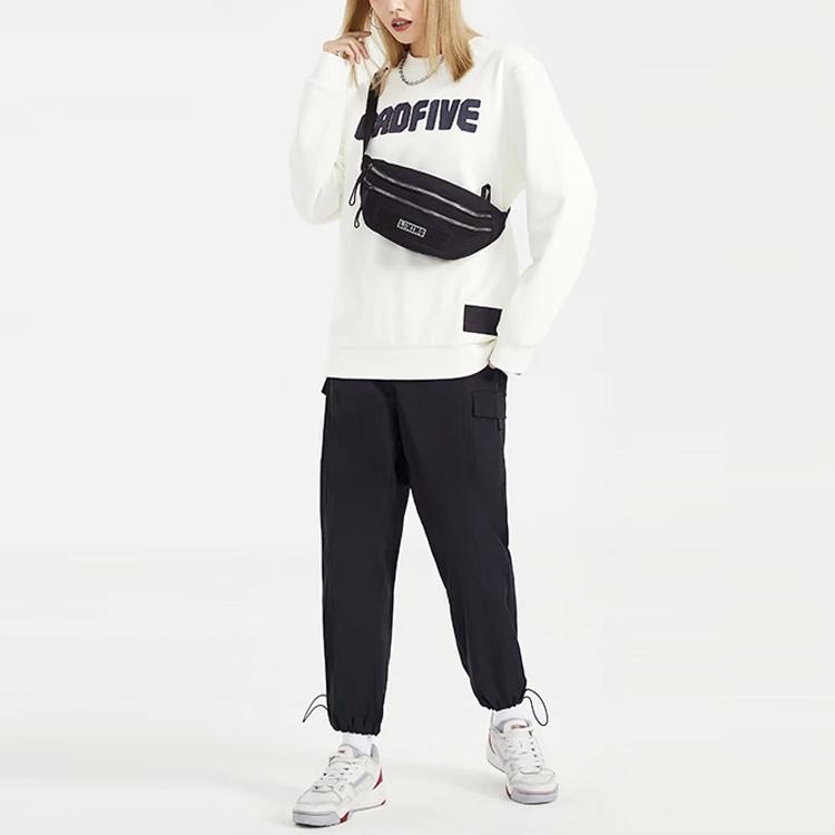 Li Ning Badfive однотонные свободные прямые спортивные брюки женские брюки черные AYKS052-3