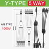 1/5/20/100 Комплектов Фотоэлектрический Солнечный Разъем 1000В 30А Папа Мама 3-сторонний 4-сторонний 5-сторонний Штекер DC PV Y-типа 1 к 2/3/4 Адаптер