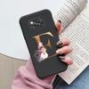 Чехол-буклет для Poco X3 NFC PocoX3 Pro Задняя крышка Ретро Цветы Розовый Черный Мягкий ТПУ Чехол с инициалами Для Xiaomi Poco X 3 Pro