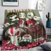 1PC system of a down Print Flannel Blanket, High quality Comfortable for All Seasons, Home Decor, Warmth and Comfort, Perfect for Christmas Gifts