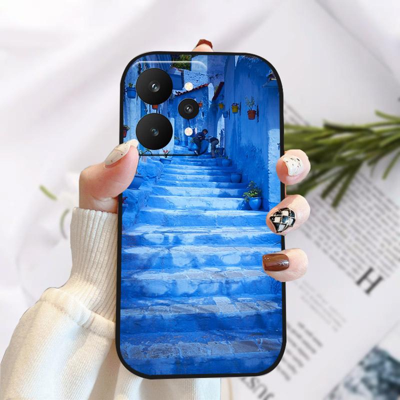 Чехол для Realme 15 15Pro 5G Стильный чехол с принтом на задней панели Для Realme15 15 Pro Мягкий ТПУ Силиконовый Funda Capa RMX5101 RMX5106 Бампер