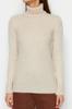 Women's Fashion Stylish Sweater Stone Soft Textured Basic Knitwear Sweater