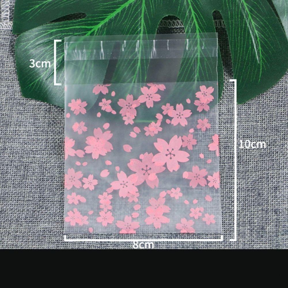 100 шт. самоклеящиеся пакеты для упаковки закусок, упаковка для выпечки печенья, сумка для рождественской вечеринки, сувениры