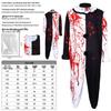 Haunted Clown Halloween Costume: Scary, Bloody Horror Cosplay for Stage and Role Play