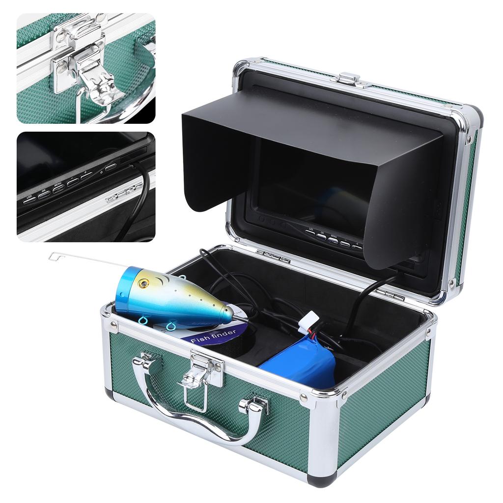 7in TFT 24 Lights 1200TVL Underwater Camera Fish Finder IP68 Waterproof 30m Cable Night View