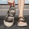 Sandals men's new summer Velcro outer wear thick-soled beach cool slippers outdoor breathable casual sports men's shoes