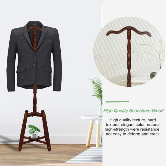 Деревянная вешалка для пальто или вешалка для одежды, вешалка для одежды для спальни, офиса, прихожей и прихожей