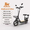KuKirin C1 Pro Adult Electric Scooter with 48V 26AH Battery, 500W Motor, 14-inch Tires, 100km Range, and Seat